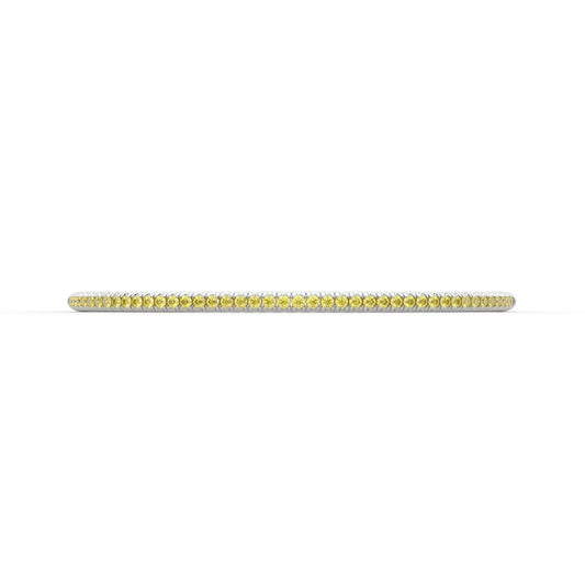 Centuria™ Bangle with Half Pavé yellow diamonds