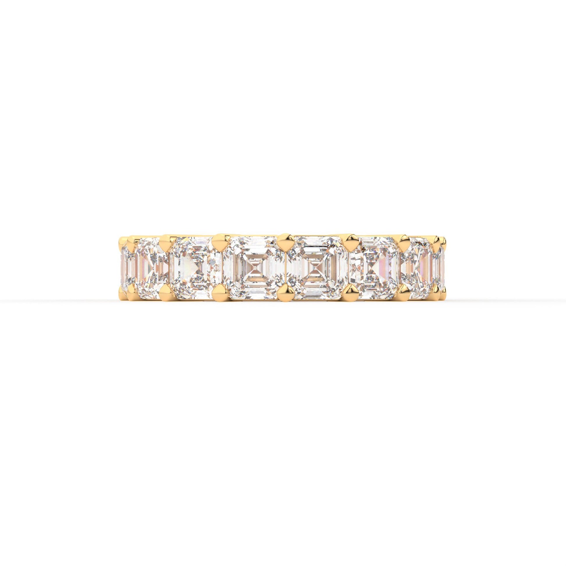 Majestic Assher cut eternity ring, X-Large, 8.0 ct. (Approx.)