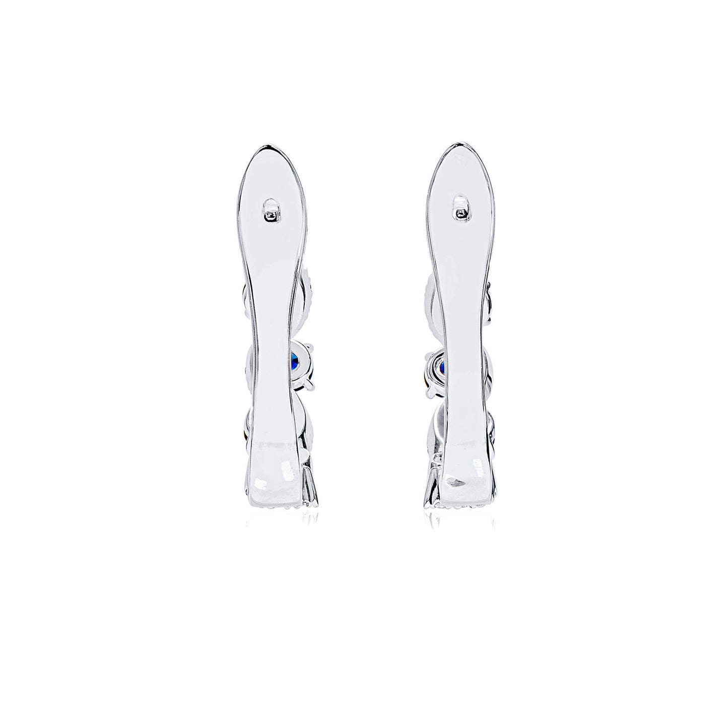 Natural Vivid Blue Sapphire Earrings, 2.01 Ct. (2.56 Ct. TW), J50824304IL