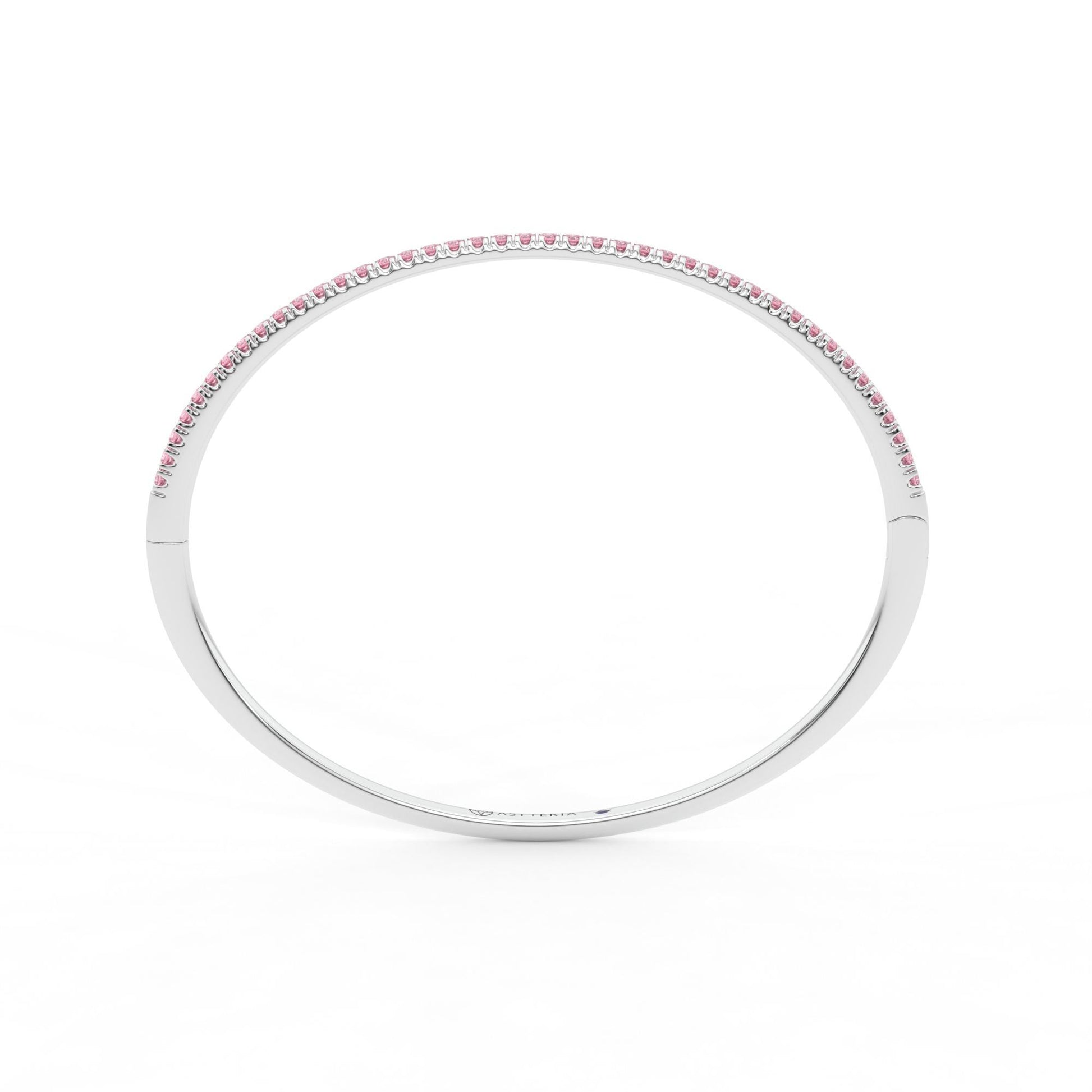 Centuria™ Bangle with Half Pavé pink sapphire