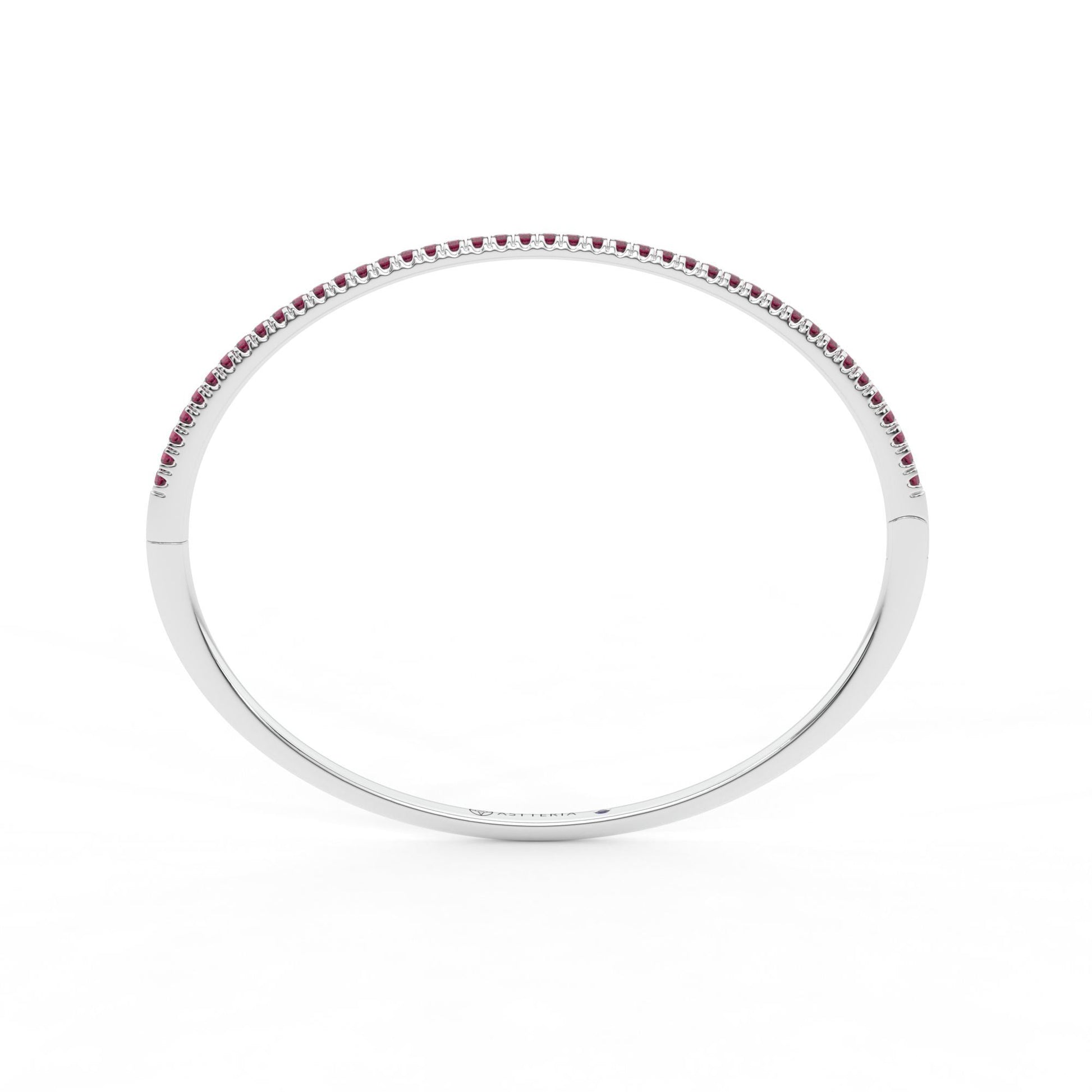 Centuria™ Bangle with Half Pavé ruby