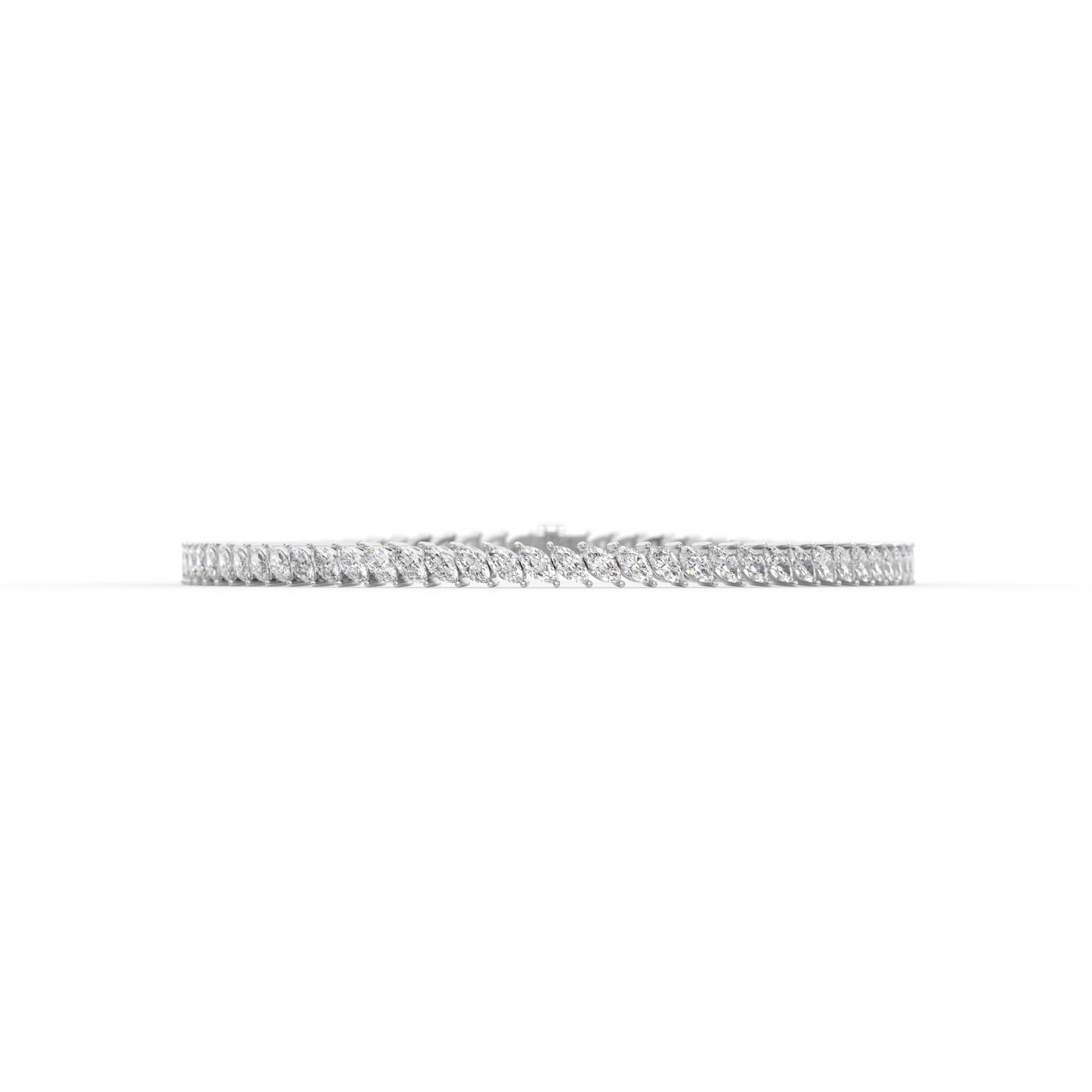 Marquise shape diamond tennis bracelet, 7.0 Ct. TW