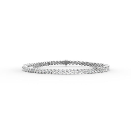 Marquise shape diamond tennis bracelet, 7.0 Ct. TW