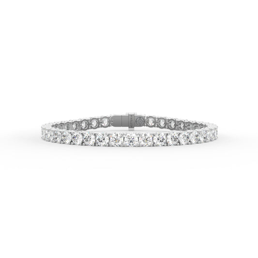 Round shape diamond tennis bracelet, 14.0 Ct. TW