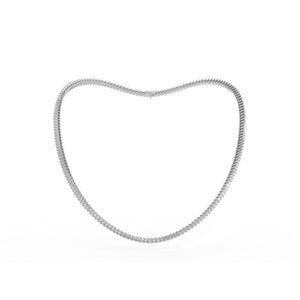 14K white gold, 18K white gold