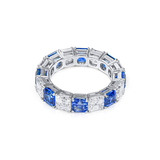 Blue Diamond Ring, 9.16 Ct. TW, Asscher shape, GIA Certified