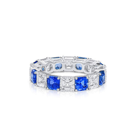 Blue Diamond Ring, 9.16 Ct. TW, Asscher shape, GIA Certified