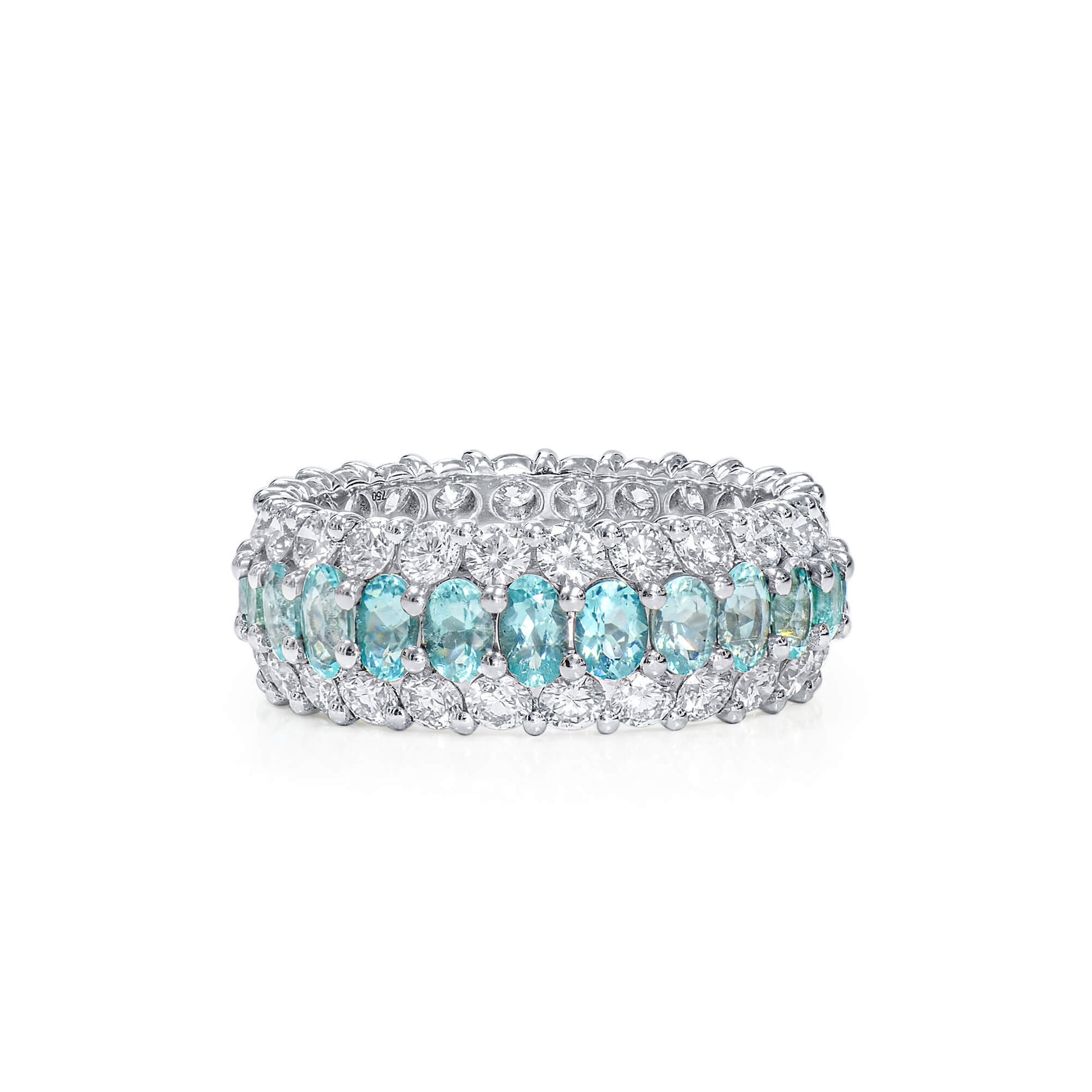 Blue Tourmaline Ring, 4.92 Ct. TW