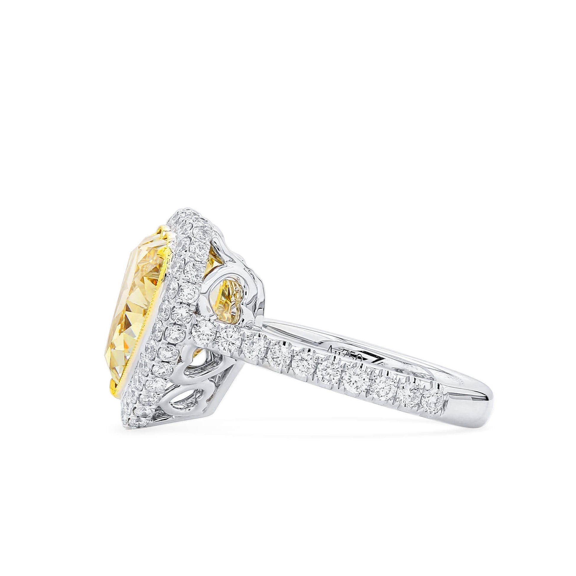 Fancy Brownish Yellow Diamond Ring, 8.64 Ct. TW, Heart shape, GIA Certified