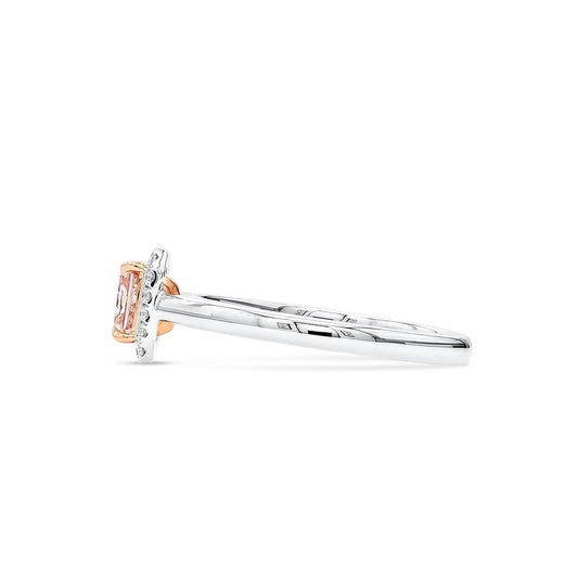 Fancy Light Pink Diamond Ring, 0.75 Ct. TW, Radiant shape, GIA Certified