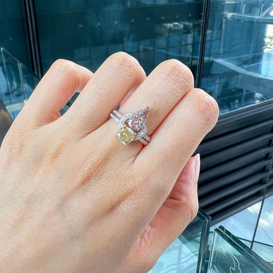 Fancy Light Pinkish Brown Diamond Ring, 2.53 Ct. TW, MIX shape, GIA Certified
