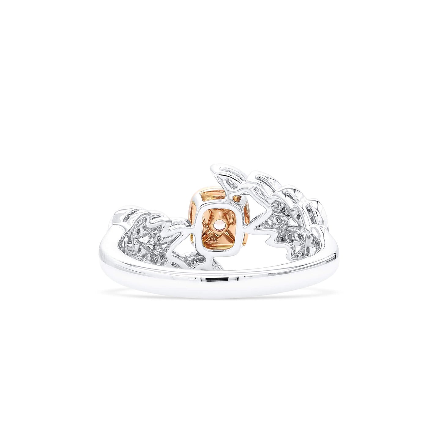Fancy Light Purplish Pink Diamond Ring, 0.52 Ct. TW, Cushion shape, GIA Certified