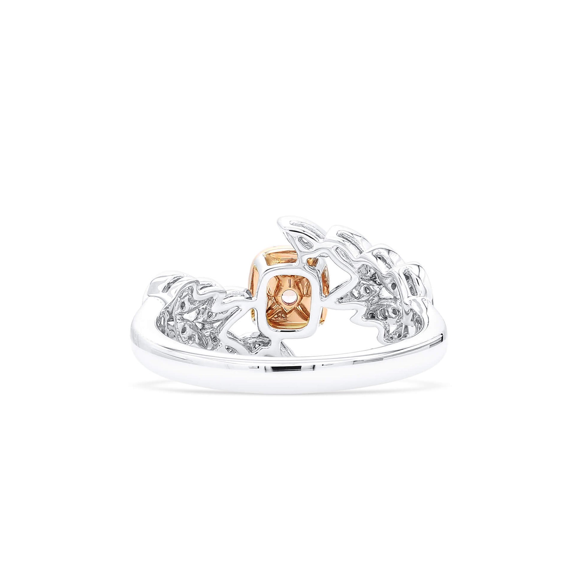 Fancy Light Purplish Pink Diamond Ring, 0.52 Ct. TW, Cushion shape, GIA Certified
