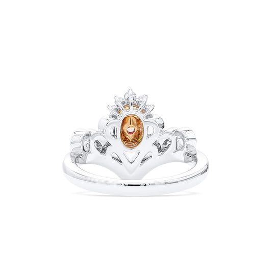 Fancy Purple Pink Diamond Ring, 0.68 Ct. TW, Oval shape, GIA Certified