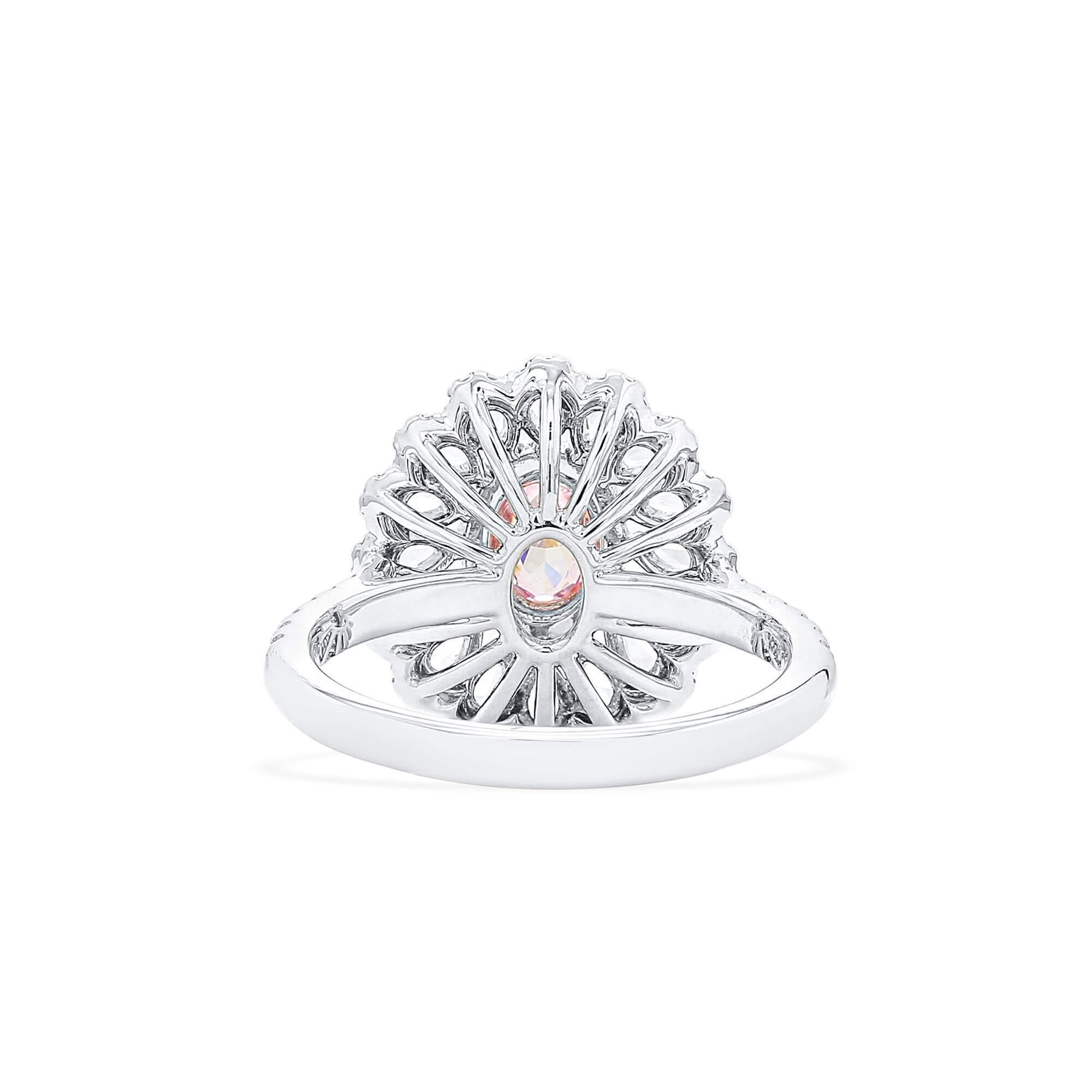Fancy Purple Pink Diamond Ring, 1.27 Ct. TW, Oval shape, GIA Certified