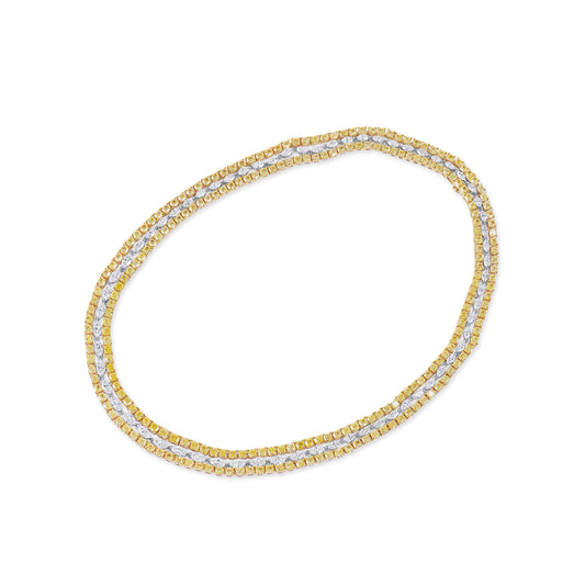 Fancy Yellow Diamond Necklace, 49.12 Ct. TW, MIX shape