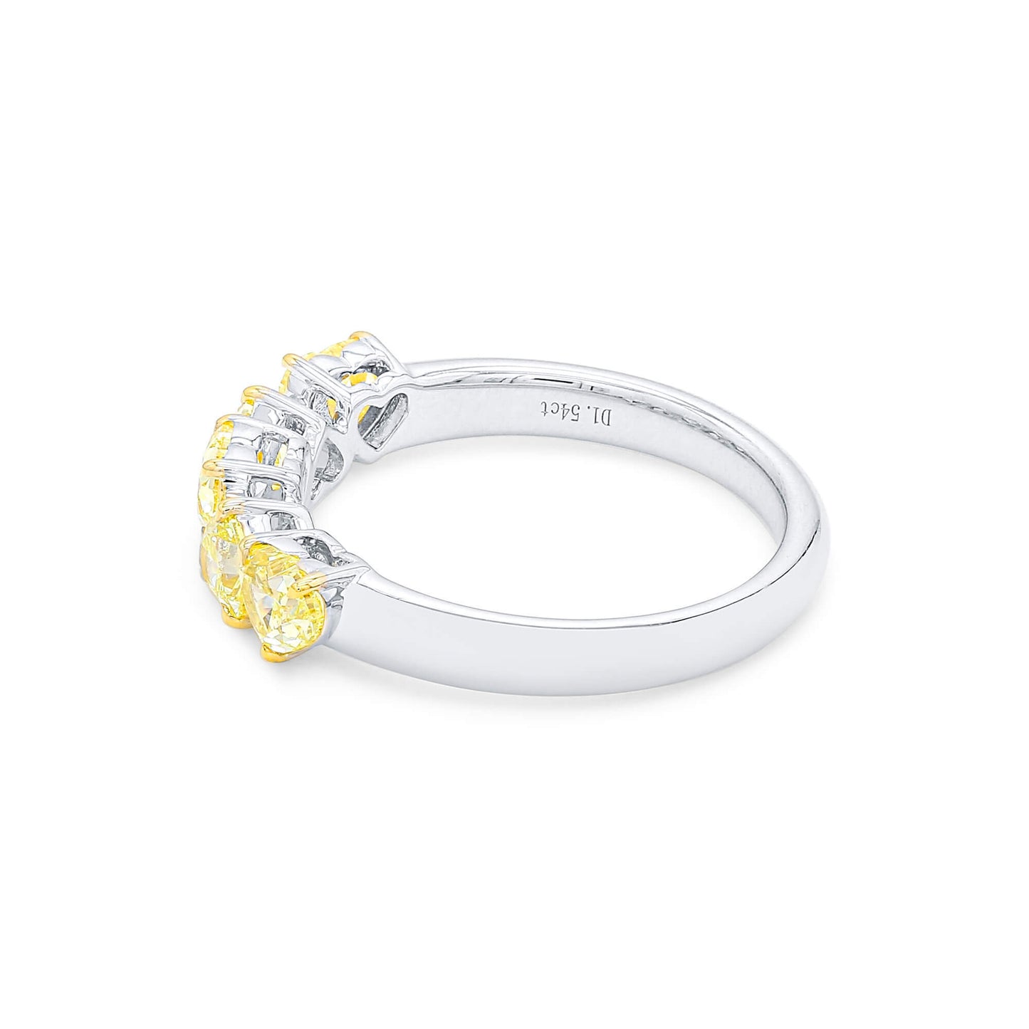 Fancy Yellow Diamond Ring, 1.54 Ct. TW, Heart shape