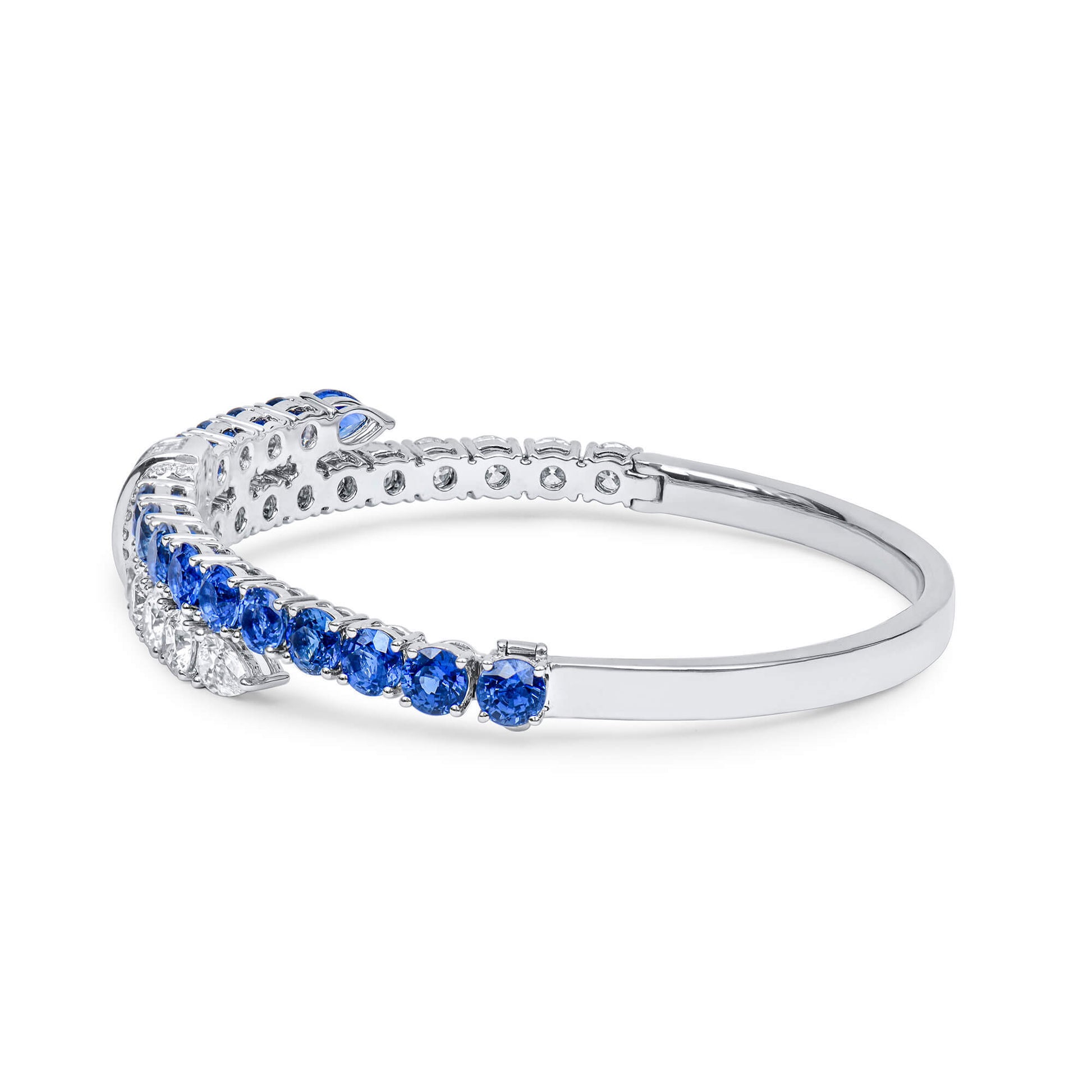 Natural Vivid Blue Sapphire Bracelet, 11.25 Ct. TW, Mix shape, GIA Certified