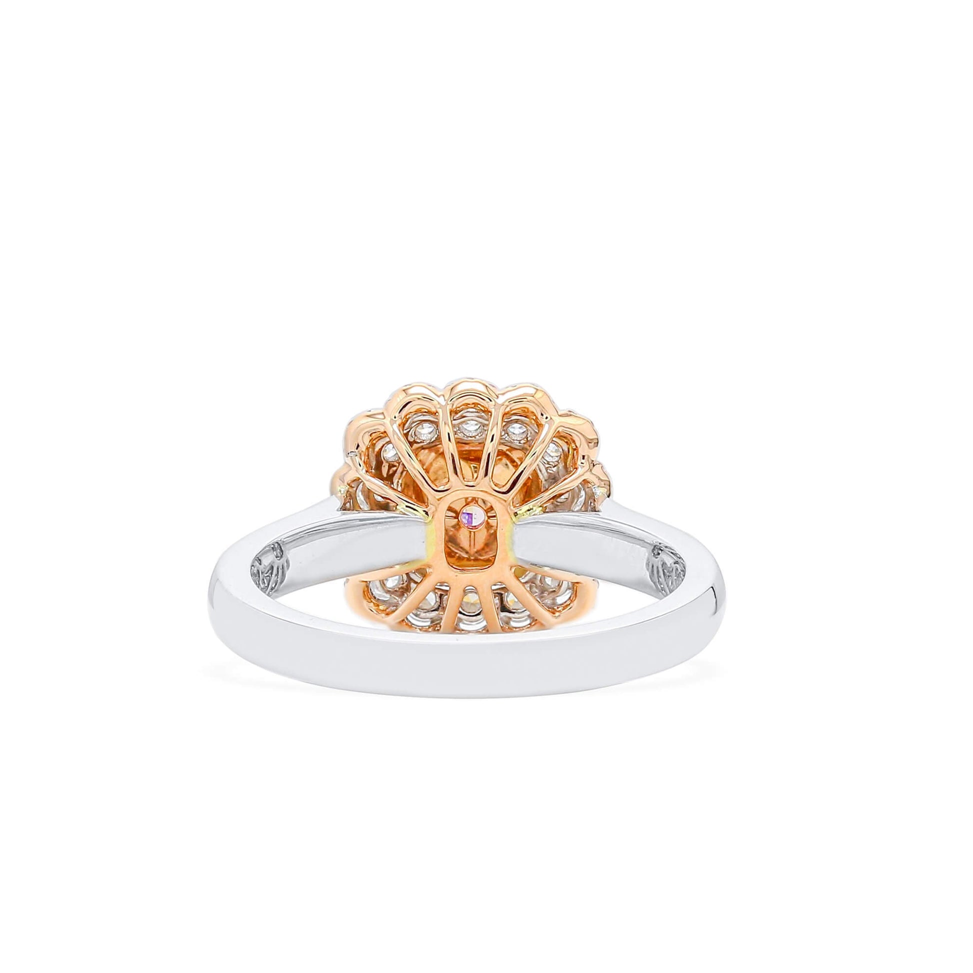 Light Pink Diamond Ring, 0.97 Ct. TW, Cushion shape, GIA Certified
