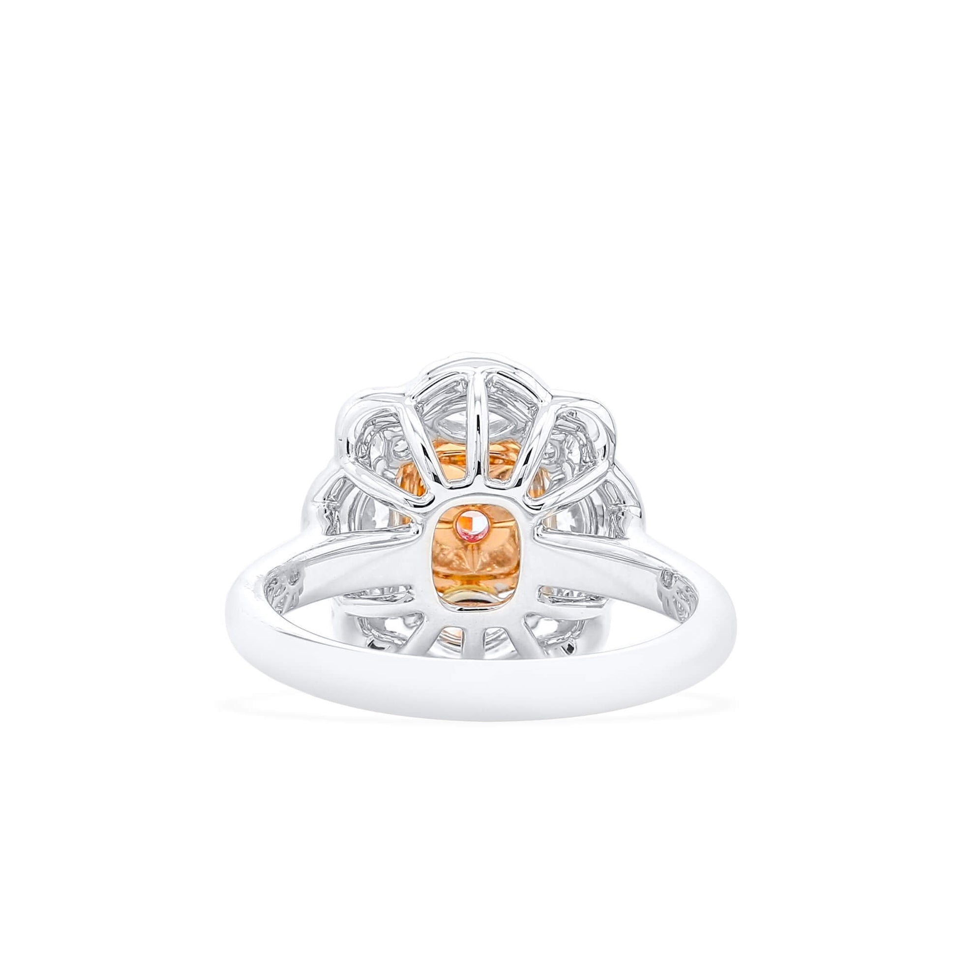 Light Pink Diamond Ring, 1.33 Ct. TW, Cushion shape, GIA Certified