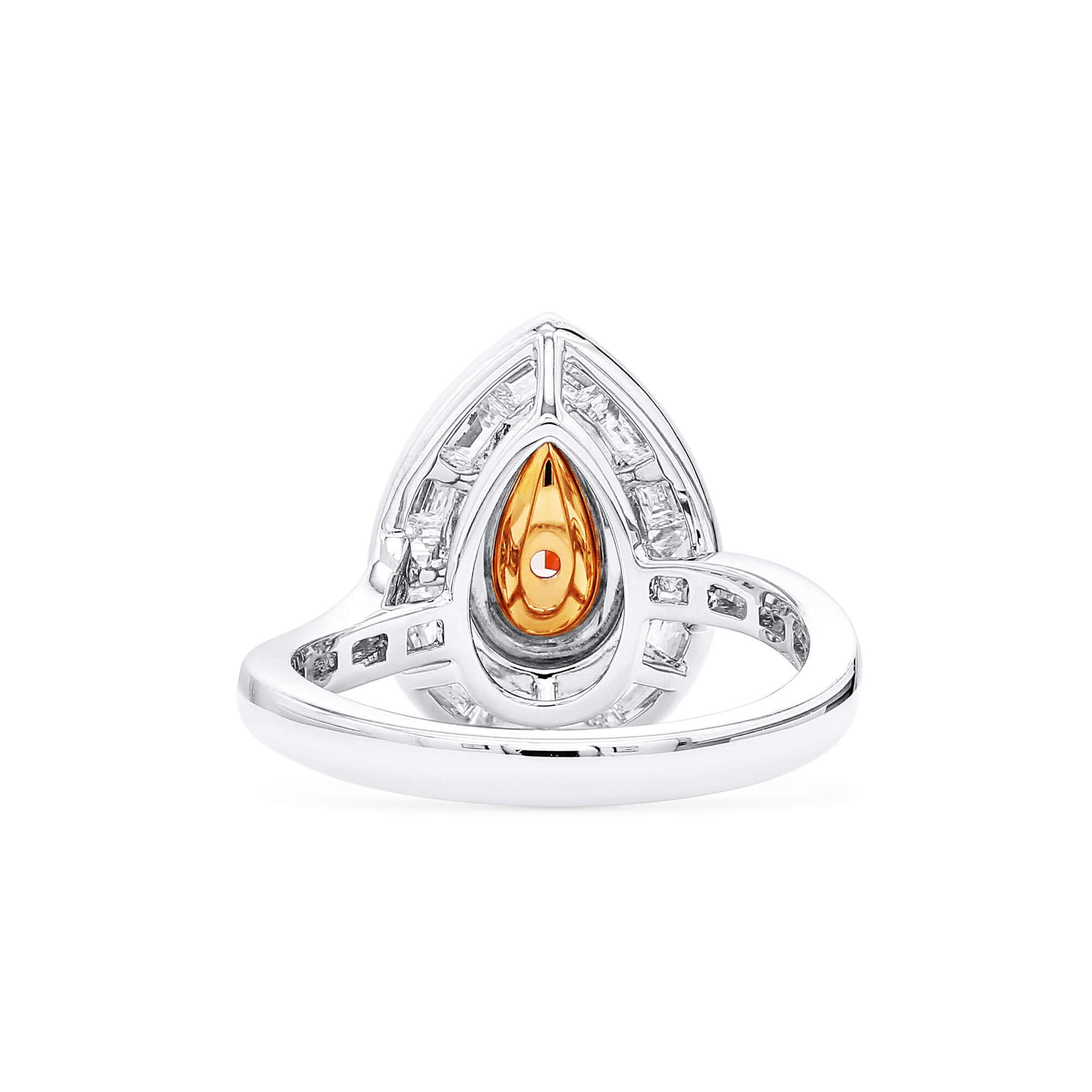 Light Pink Diamond Ring, 1.92 Ct. TW, Pear shape, GIA Certified
