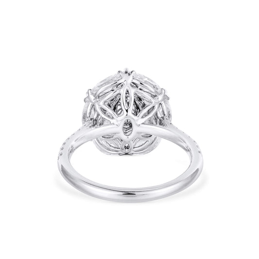 Light Pink Diamond Ring, 2.85 Ct. TW, Oval shape, GIA Certified