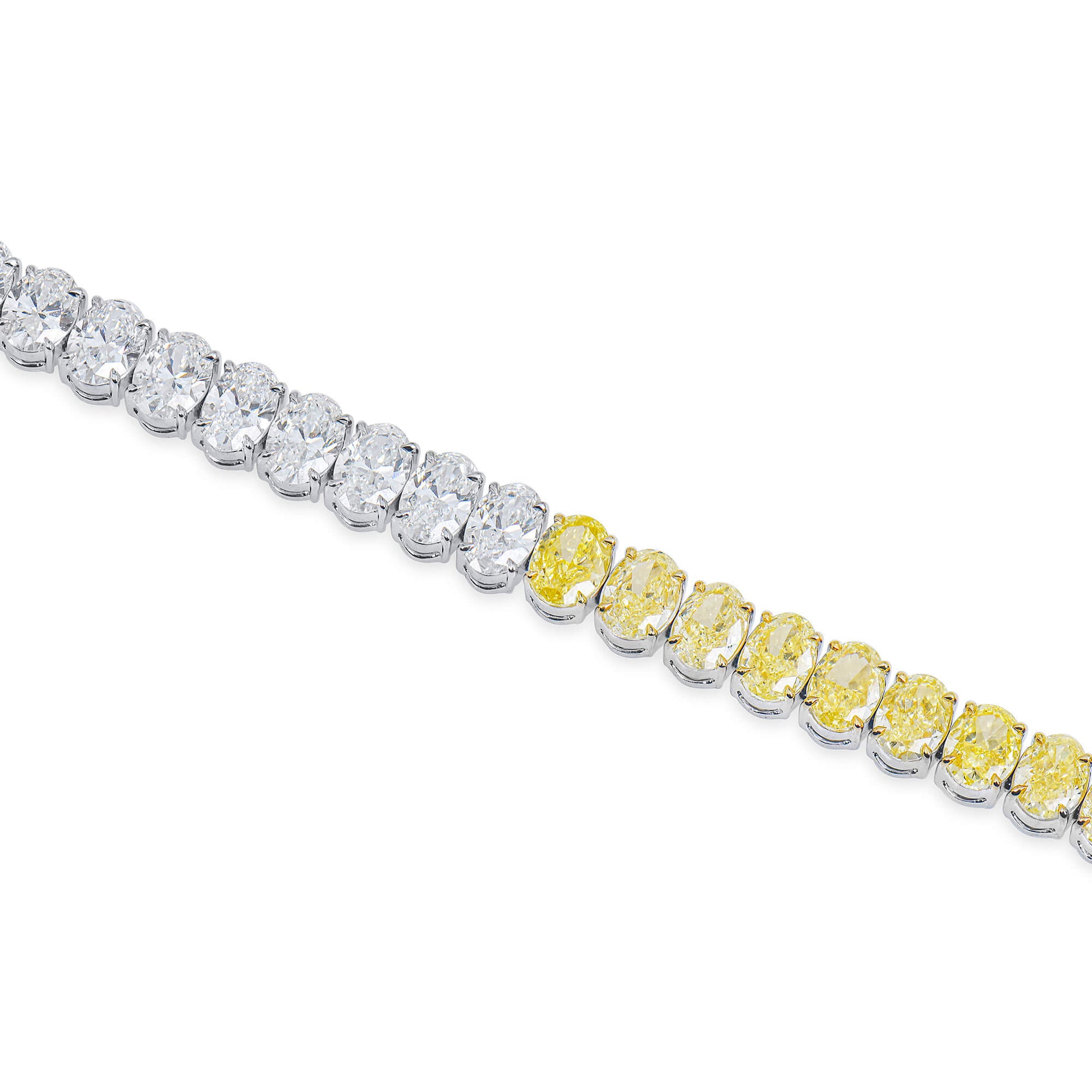 Multicolor Diamond Bracelet, 15.21 Ct. TW, Oval shape