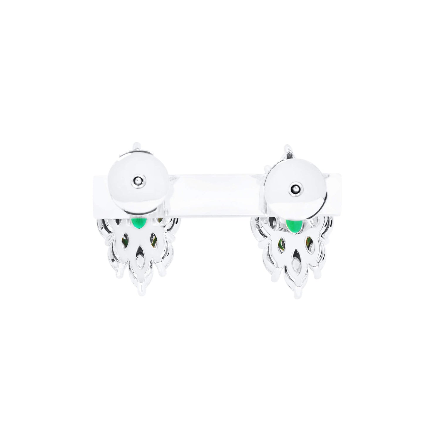 Natural Green Emerald Earrings, 3.09 Ct. TW