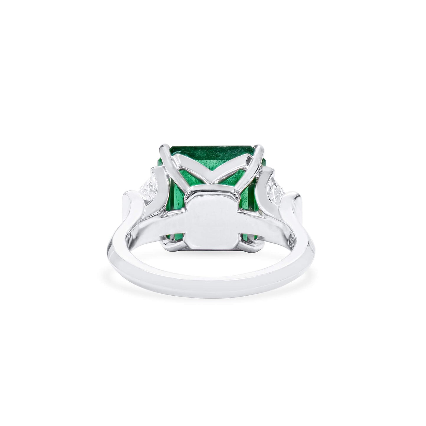Natural Green Zambia Emerald Ring, 8.56 Ct. TW, Radiant shape, GRS Certified