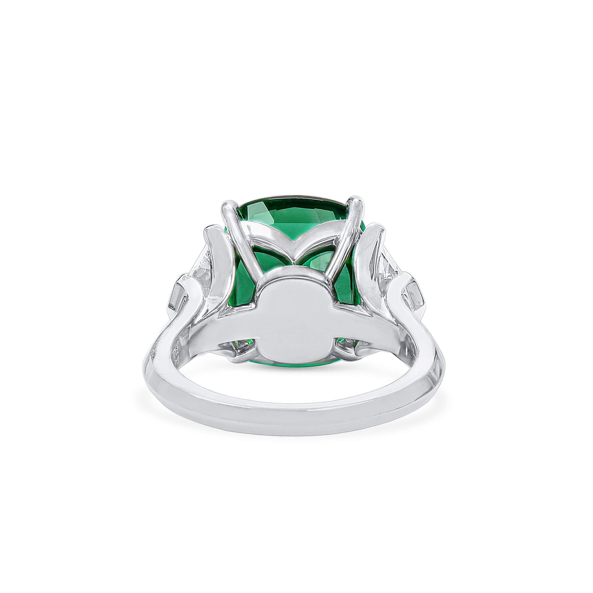 Natural Green Zambia Emerald Ring, 9.46 Ct. TW, Radiant shape, GIA Certified