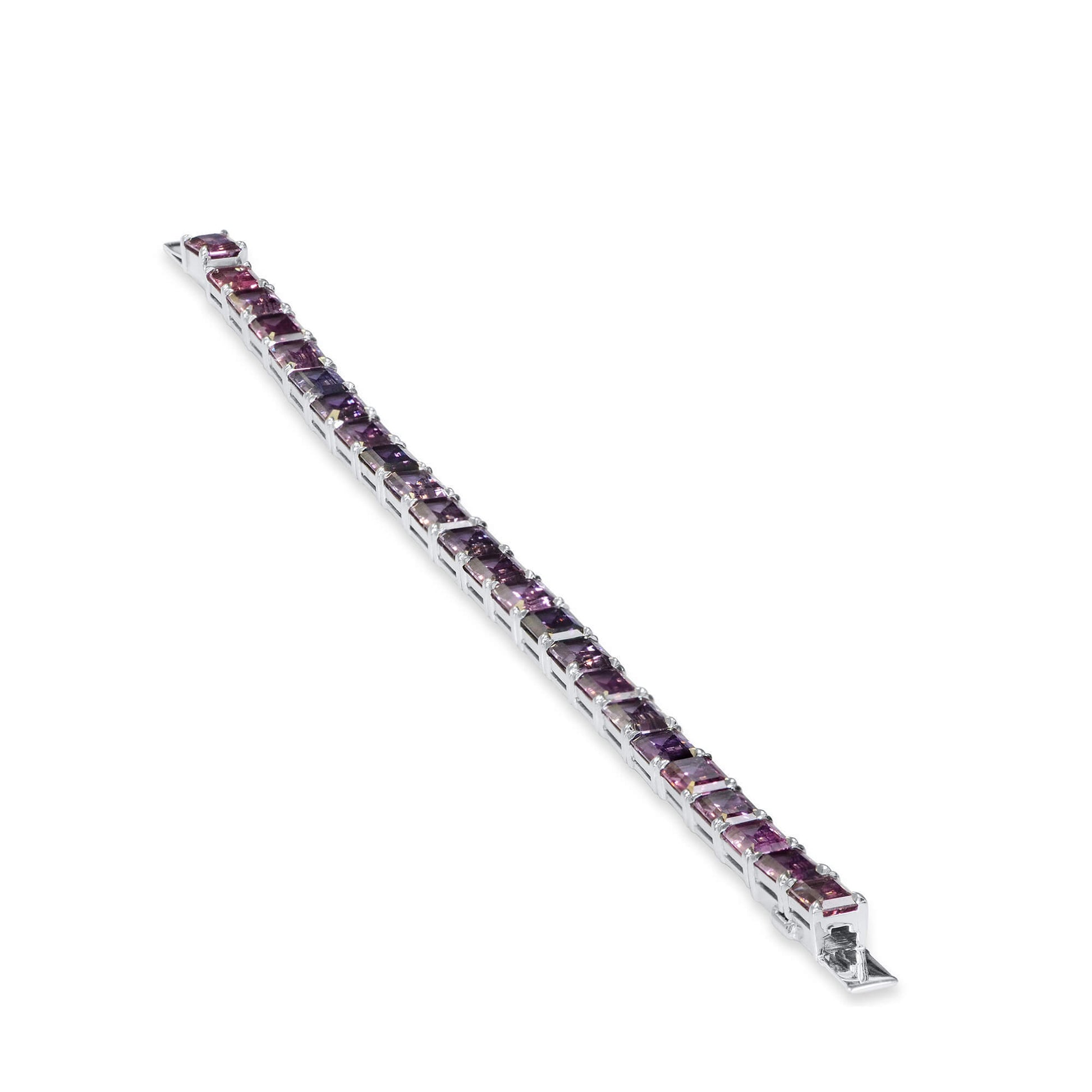 Natural Purple Spinel Bracelet, 23.68 Carat, Unheated