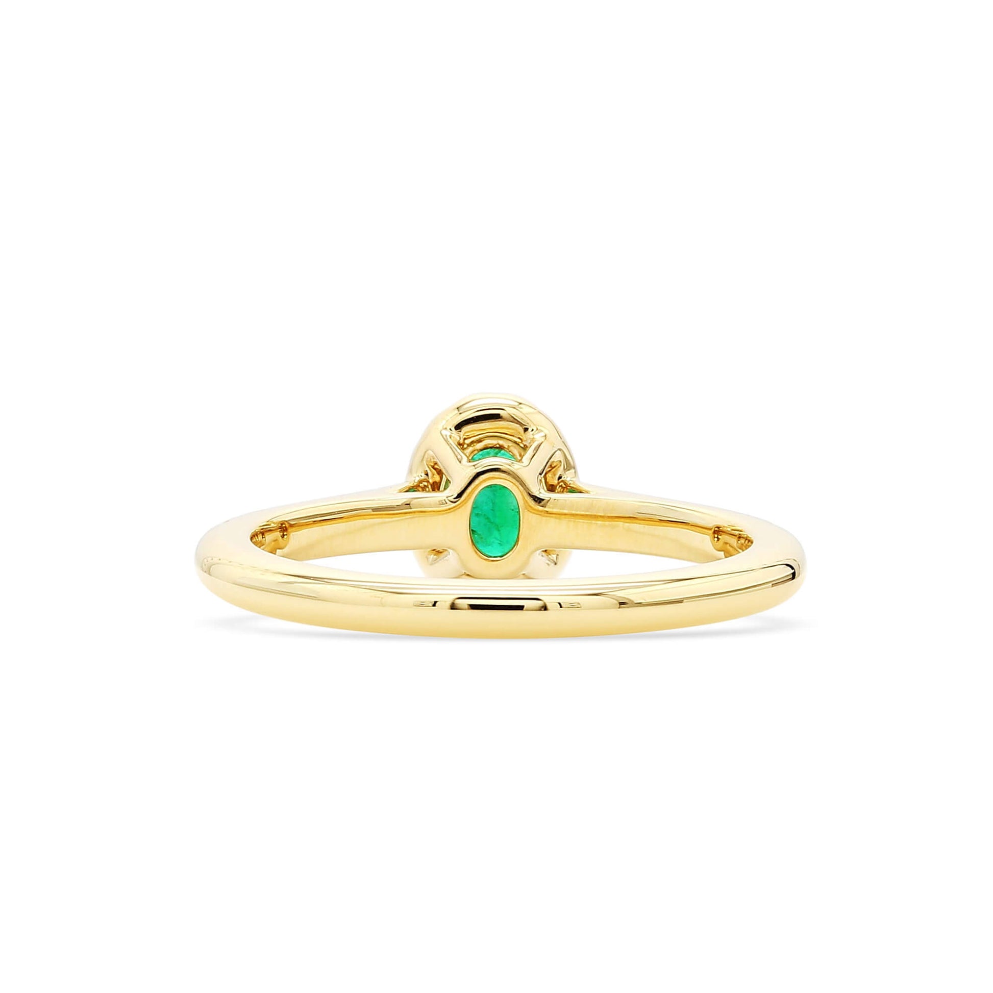Natural Vivid Green Emerald Ring, 0.52 Ct. TW