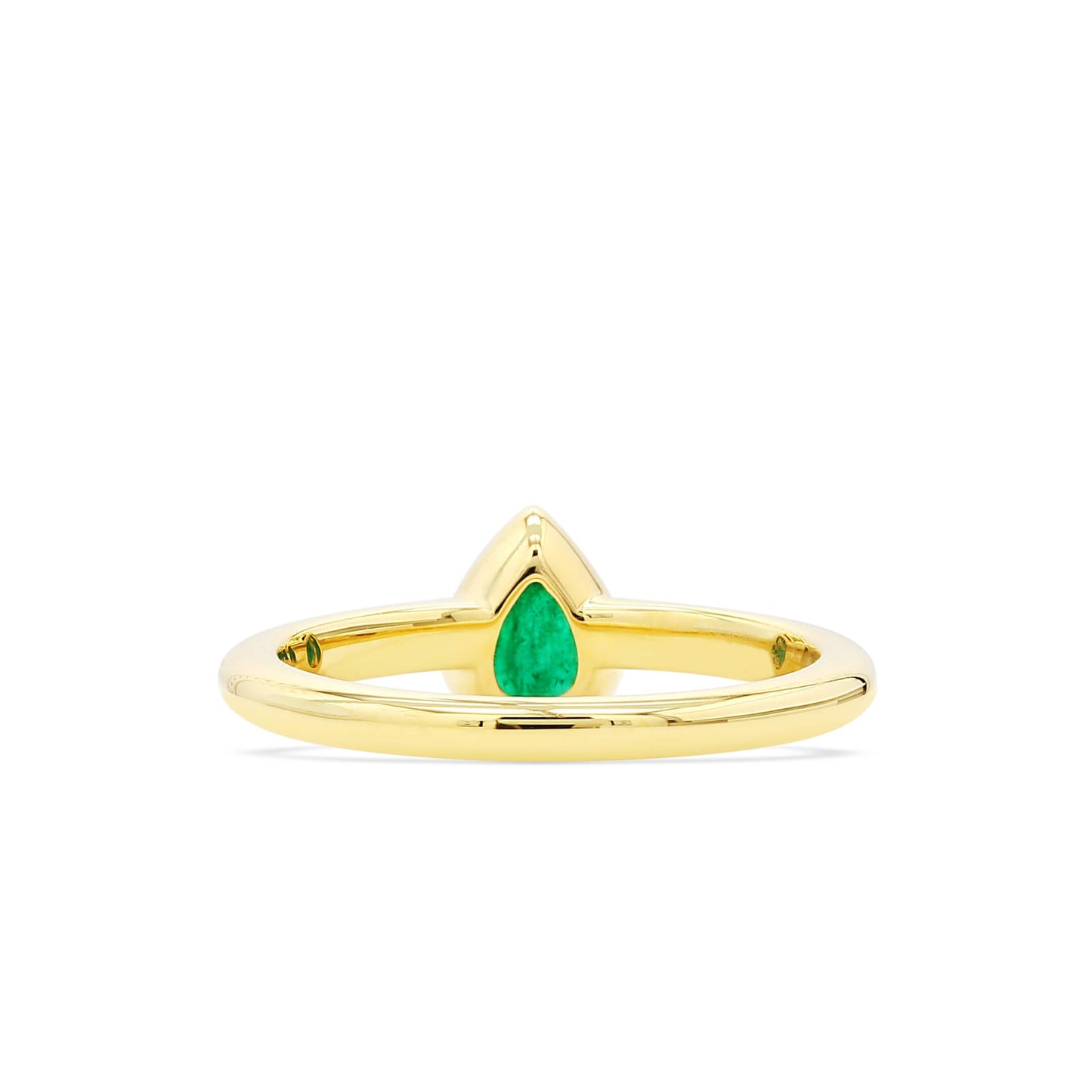 Natural Vivid Green Emerald Ring, 0.55 Ct. TW