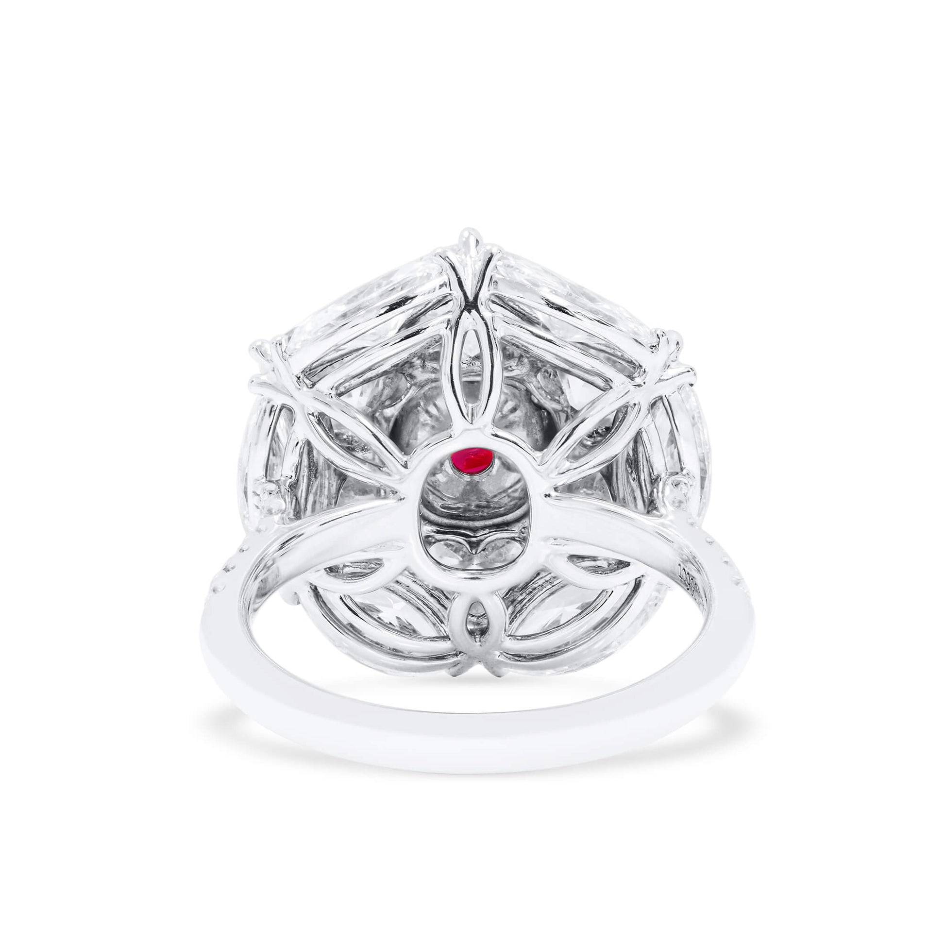 Natural Vivid Red Ruby and Diamond Ring, 2.62 Ct. (9.34 Ct. TW), GRS2023-058846, Unheated