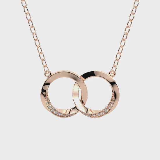 Majestic diamond pendant in rose gold, 14K rose gold, 18K rose gold