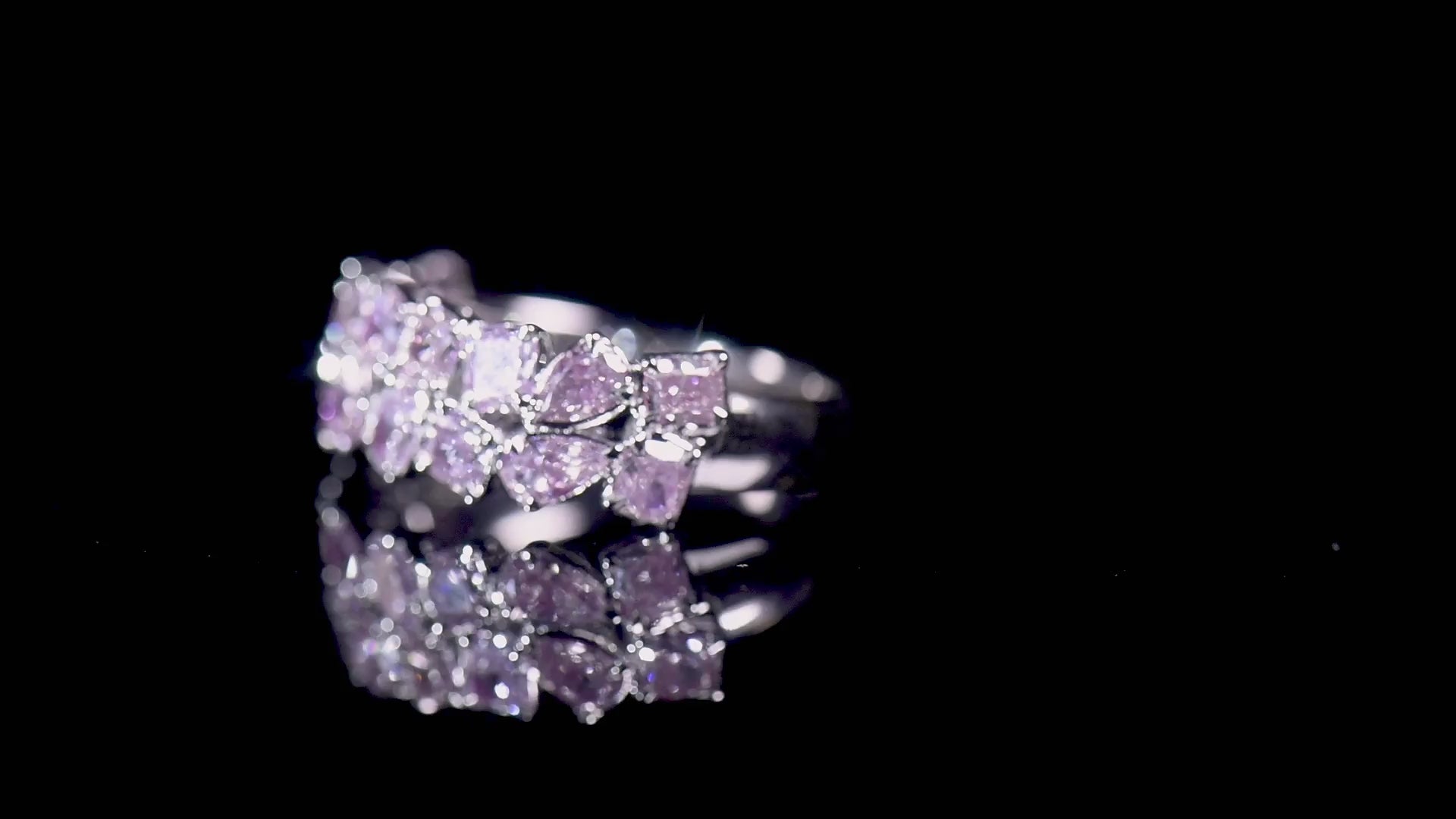 Natural Fancy Light Pink Diamond Ring, 18K White Gold, 2.17 Ct. TW