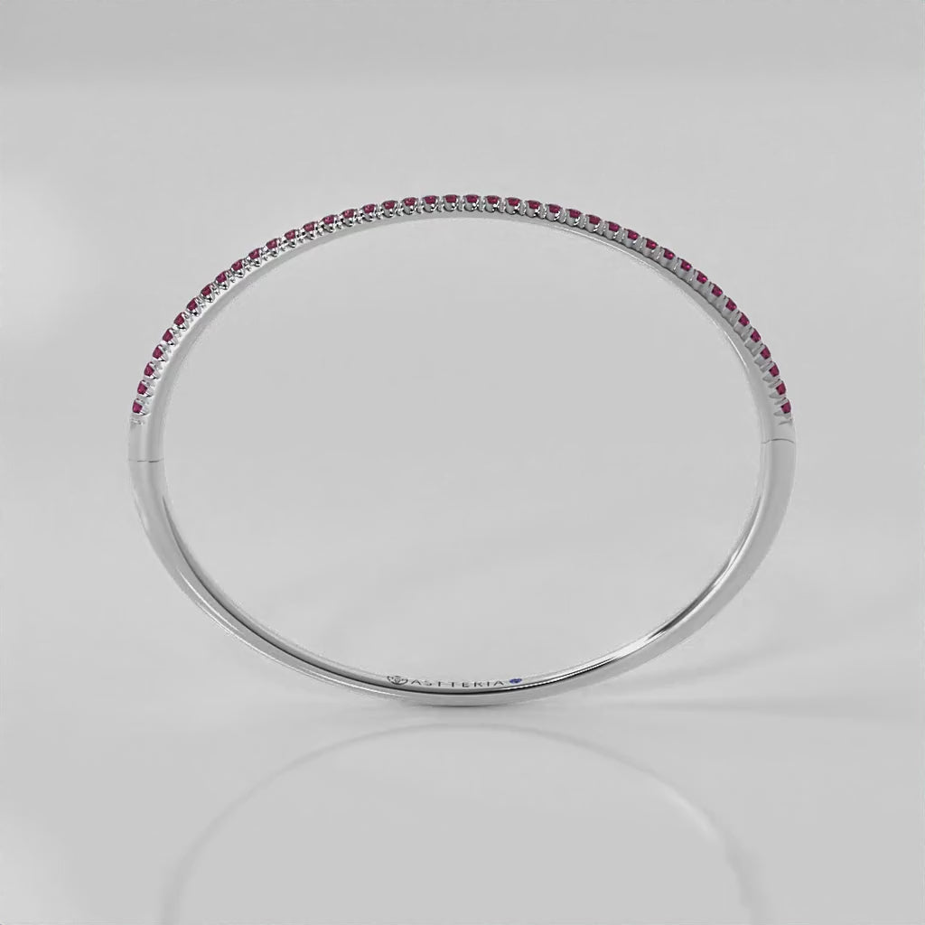 Centuria™ Bangle with Half Pavé ruby