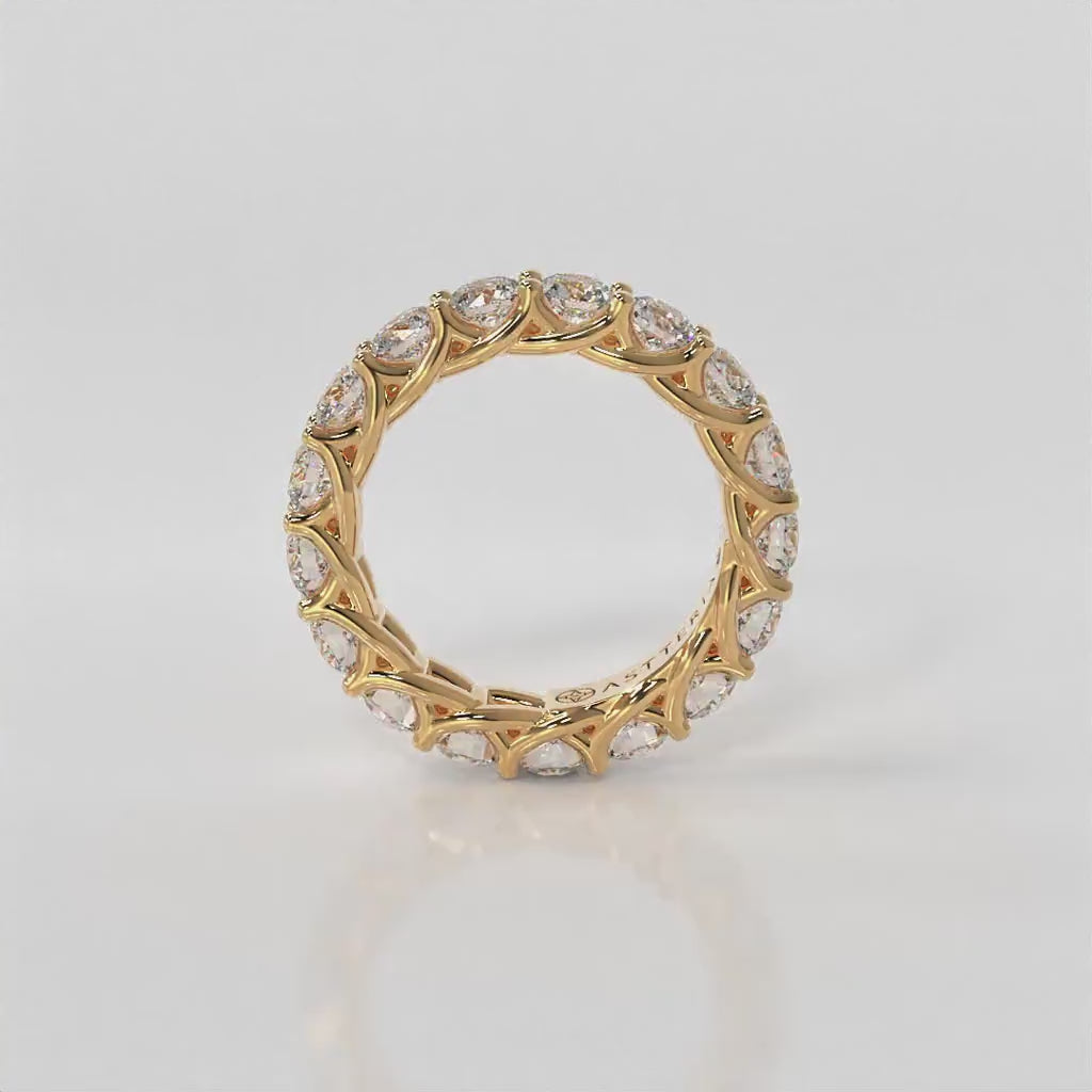 14K white gold, 18K white gold