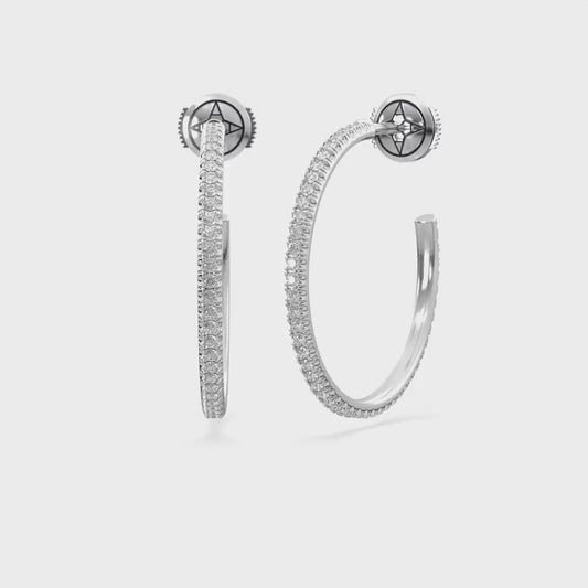14K white gold, 18K white gold