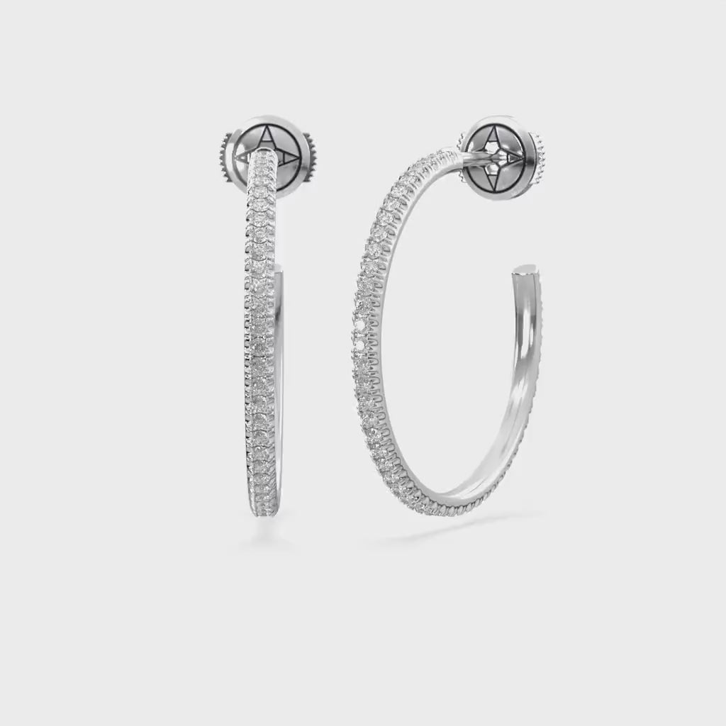 14K white gold, 18K white gold