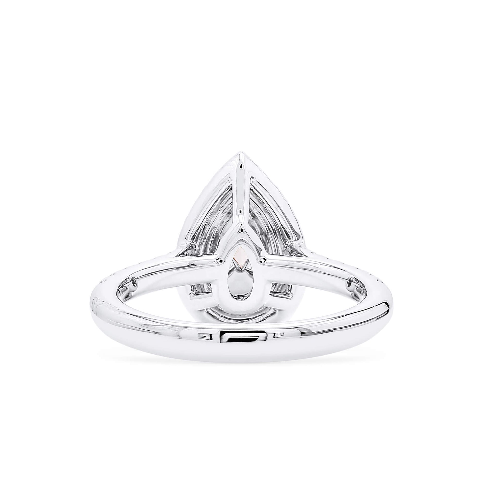 Very Light Pink Diamond Ring, 1.23 Ct. TW, Pear shape, GIA Certified