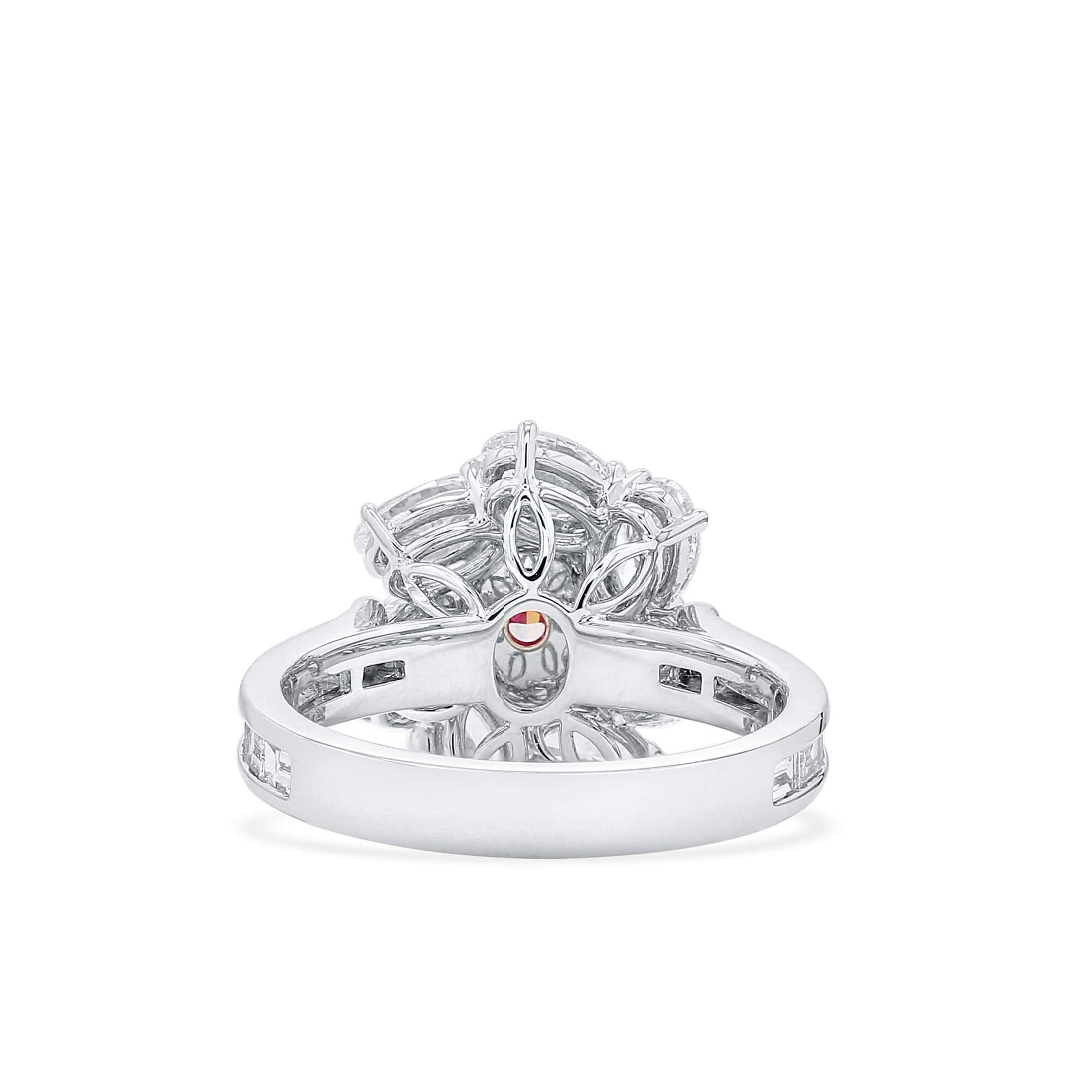 Very Light Pink Diamond Ring, 2.80 Ct. TW, Oval shape, GIA Certified