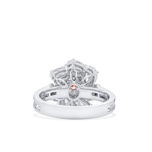 Very Light Pink Diamond Ring, 2.80 Ct. TW, Oval shape, GIA Certified