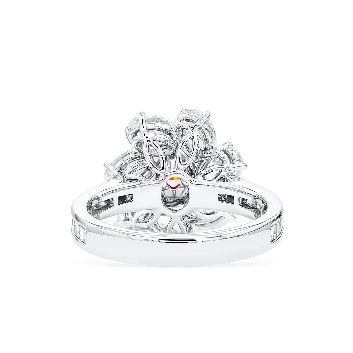 Very Light Pink Diamond Ring, 2.82 Ct. TW, Oval shape, GIA Certified