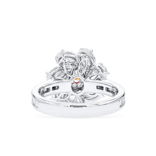 Very Light Pink Diamond Ring, 2.82 Ct. TW, Oval shape, GIA Certified