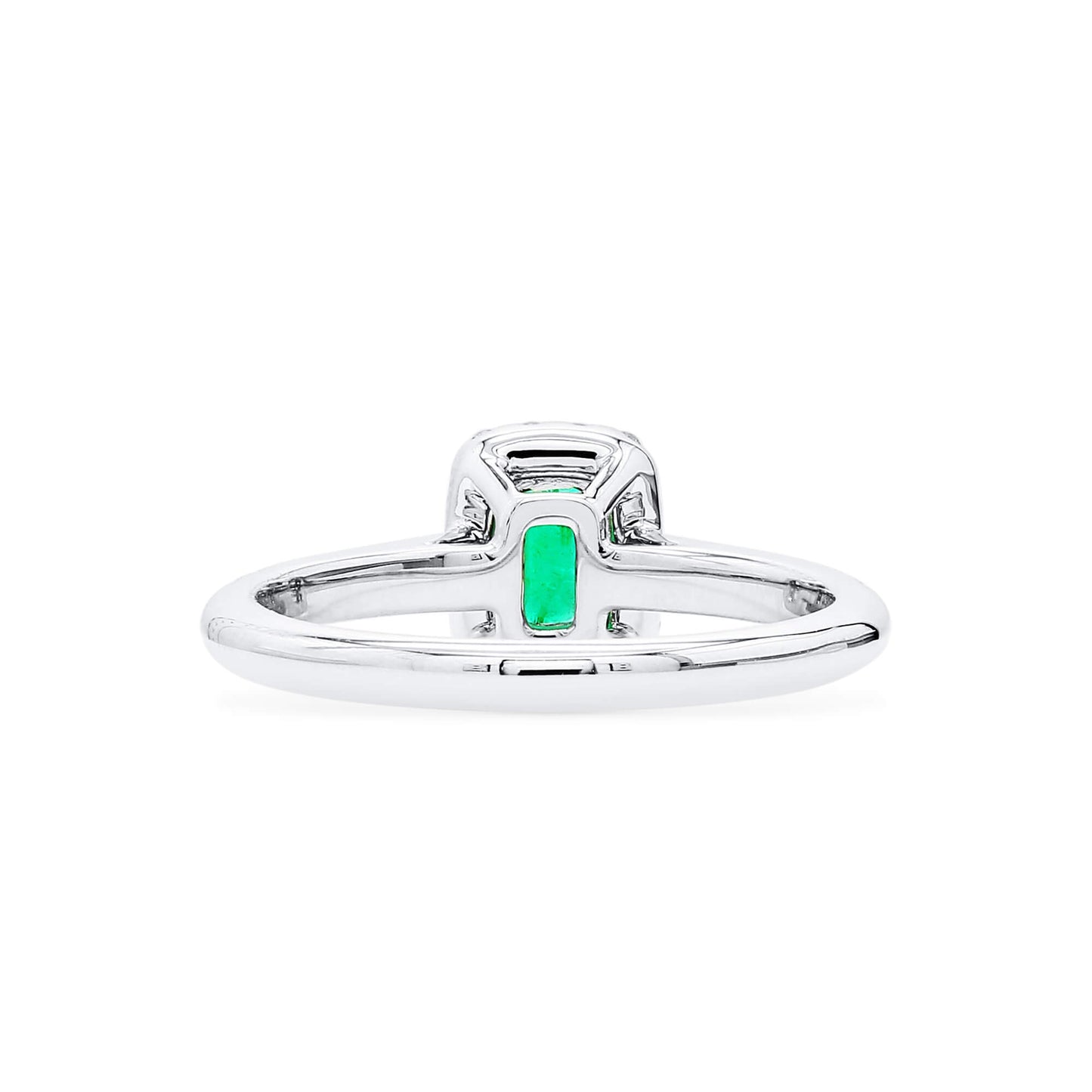 Vivid Green Emerald And Diamond Ring, 0.36 Ct. (0.62 Ct. TW), G2111260104