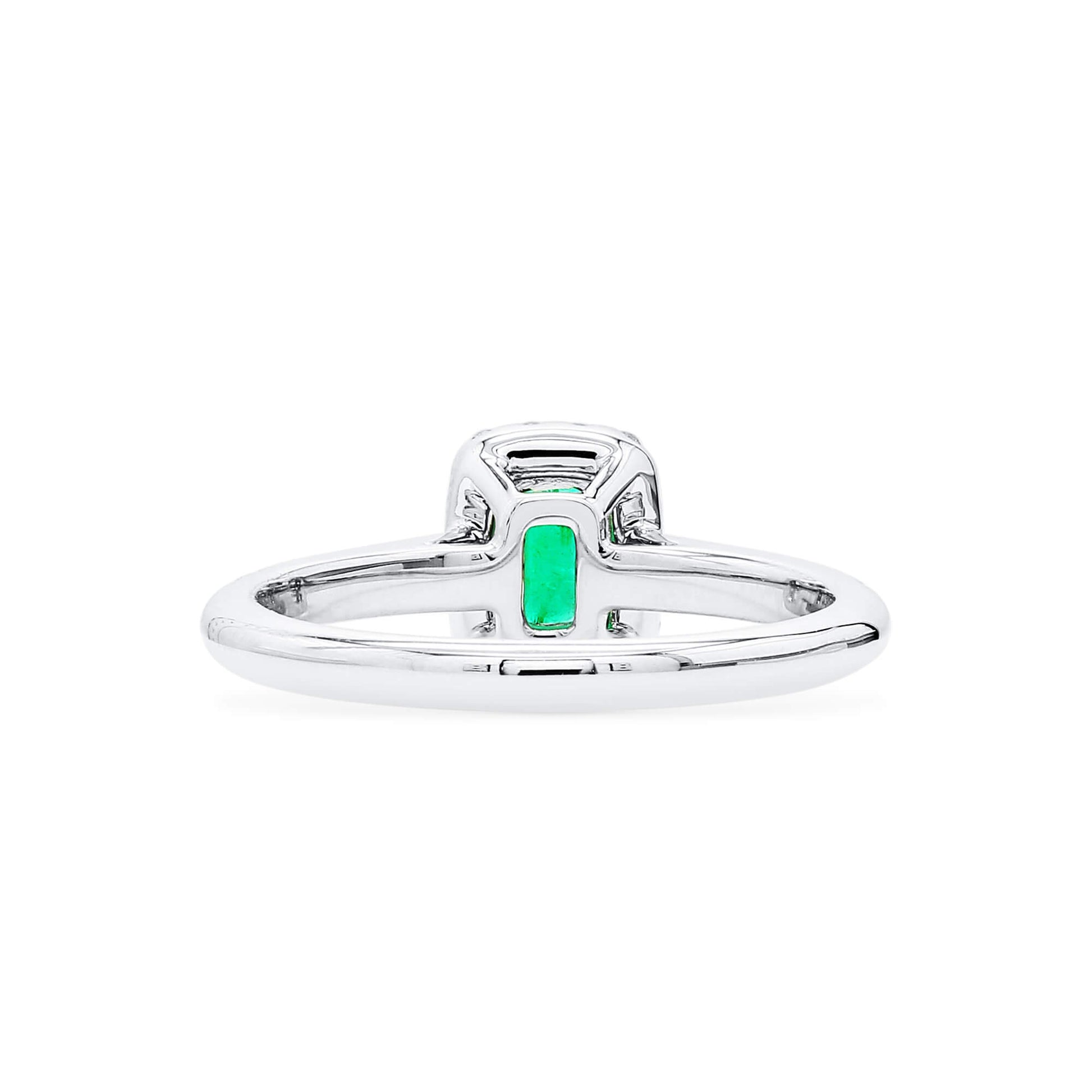 Vivid Green Emerald And Diamond Ring, 0.36 Ct. (0.62 Ct. TW), G2111260104