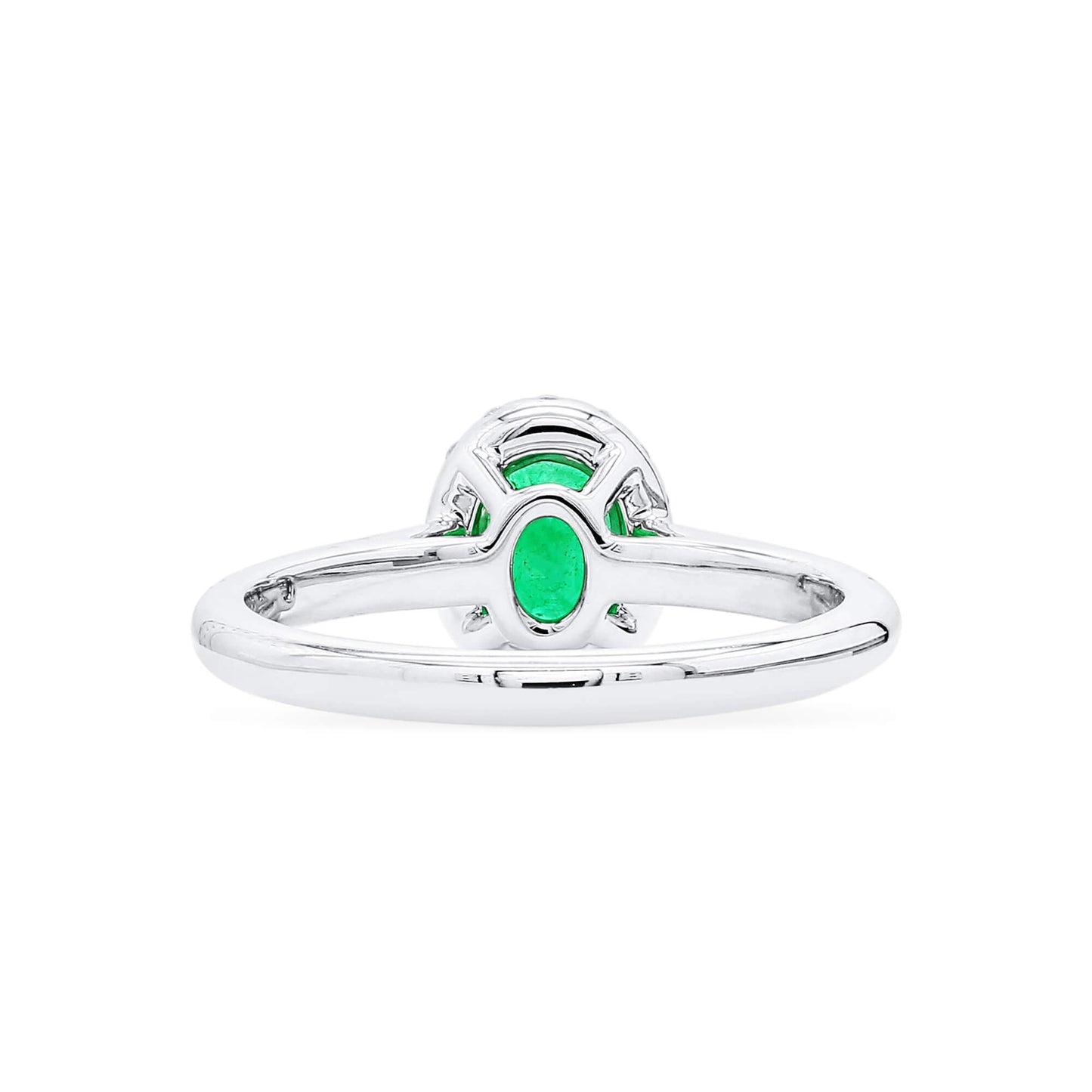 Vivid Green Emerald And Diamond Ring, 0.61 Ct. (0.87 Ct. TW), G2111260109