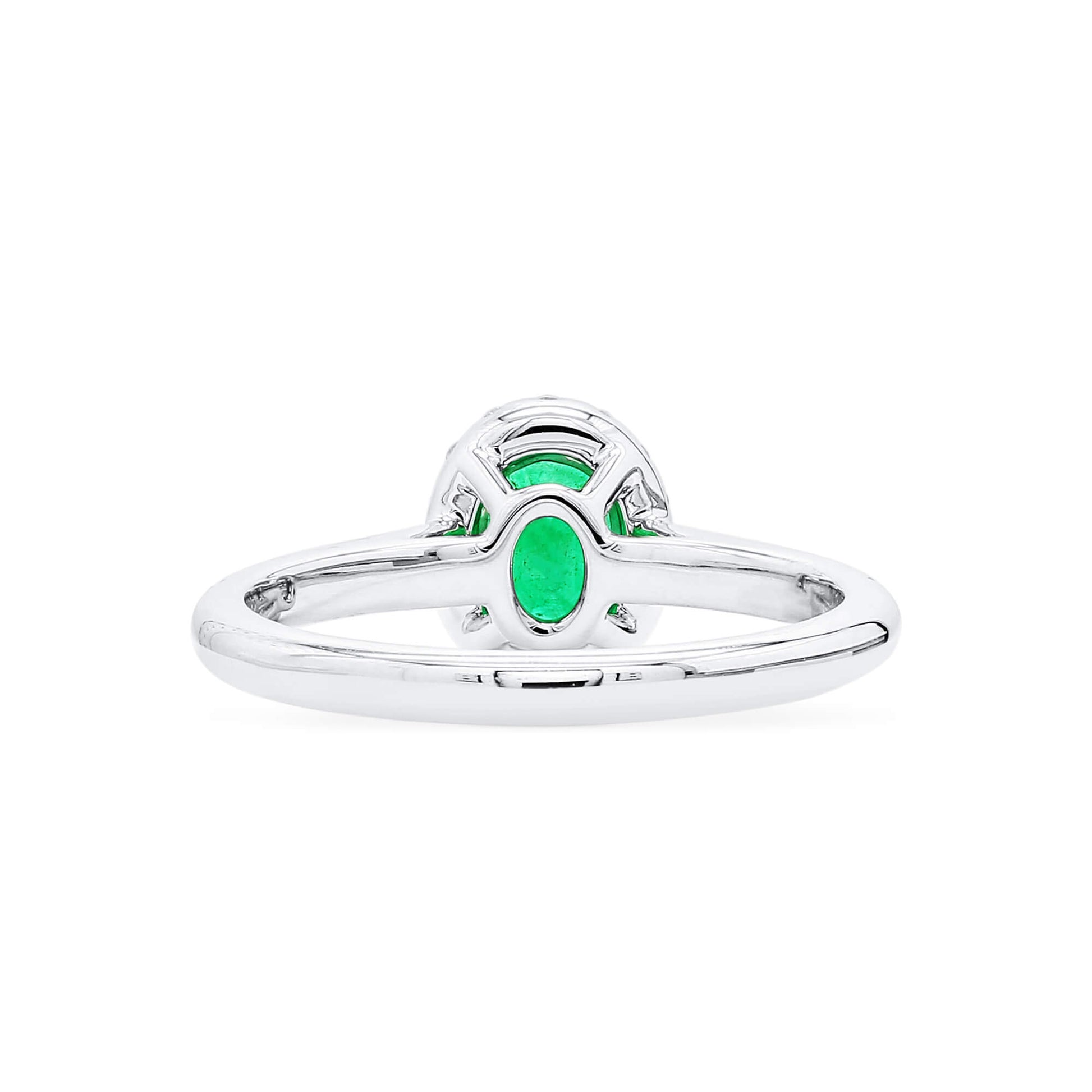 Vivid Green Emerald And Diamond Ring, 0.61 Ct. (0.87 Ct. TW), G2111260109
