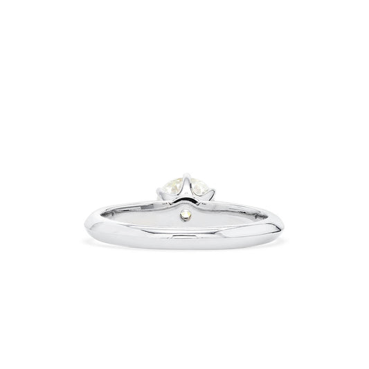 White Diamond Ring, 0.89 Ct. TW, Round Shape, GIA Certified
